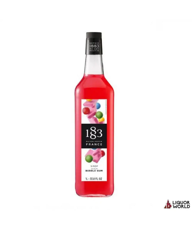 1883 Bubble Gum Syrup Glass 1Lt