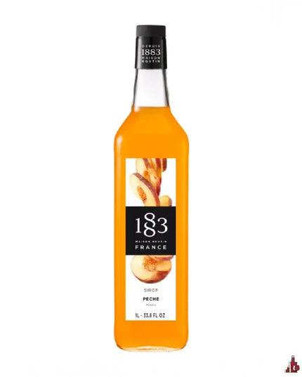 1883 Peach Syrup Pet 1Lt