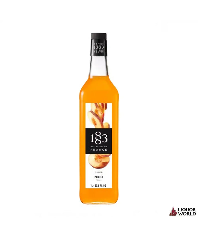 1883 Peach Syrup Pet 1Lt