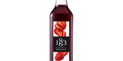 1883 Strawberry Syrup Glass 1Lt - Liquorworld