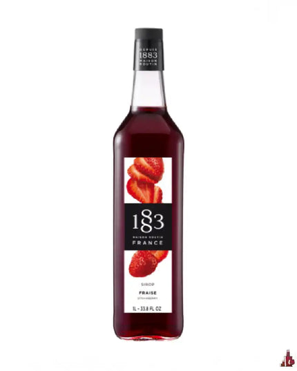 1883 Strawberry Syrup Glass 1Lt - Liquorworld