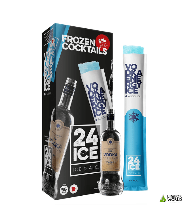 24 Ice Frozen Cocktails Vodka Energy Pack 5 x 65mL - Liquorworld