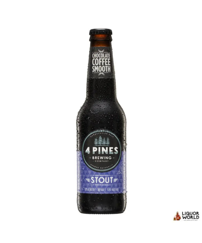 4 Pines Nitro Stout Craft Beer Bottle 330ml (24 Pack) - Liquorworld
