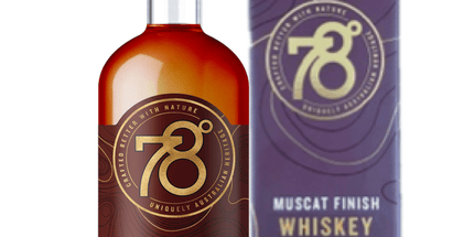 78 Degrees Muscat Finish Australian Whiskey with Giftbox 700ml - Liquorworld