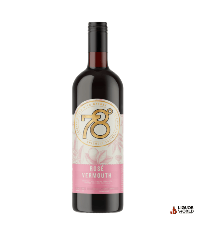 78 Degrees Rose Vermouth 750ml - Liquorworld