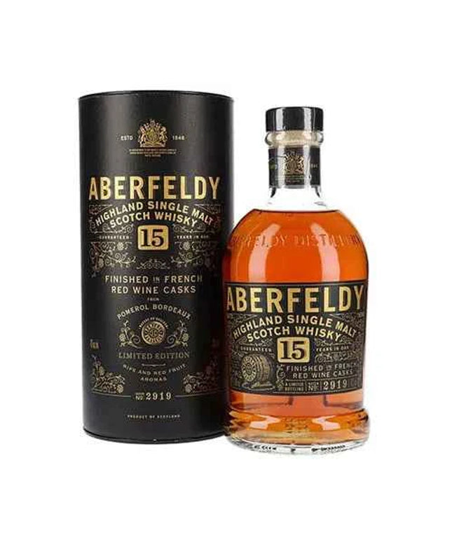 Aberfeldy 15 Year Old Red Wine Cask Finish Single Malt Scotch Whisky 700ml