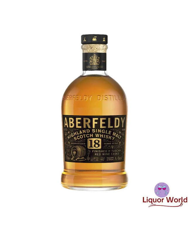 Aberfeldy 18 Year Old Bolgheri Tuscan Cask Finish Single Malt Whisky 700ml - Liquorworld