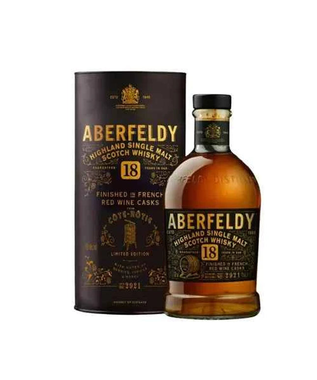 Aberfeldy 18 Year Old French Red Wine Cask Finish Single Malt Scotch Whisky 700ml