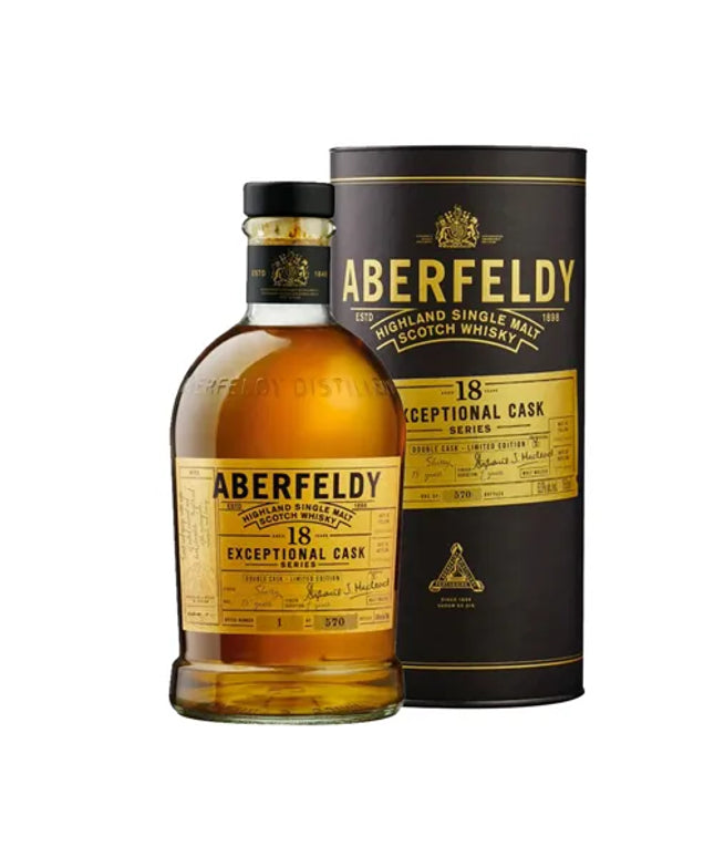 Aberfeldy Exceptional Cask Series 18 Year Old Sherry Finish Cask Strength Single Malt Scotch Whisky 700mL - Liquorworld