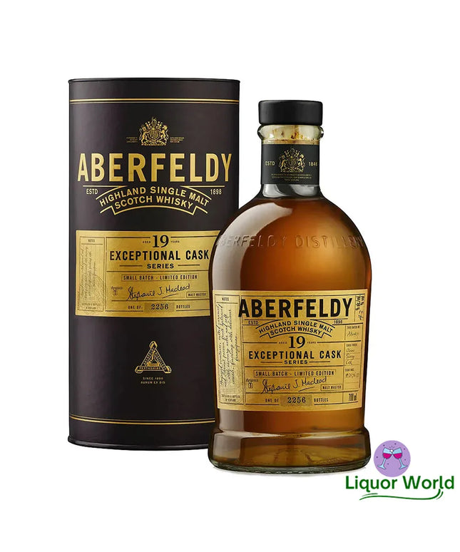Aberfeldy Exceptional Cask Series 19 Year Old Sherry Finish Single Malt Scotch Whisky 700mL - Liquorworld