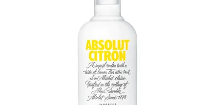 Absolut Citron Lemon Flavoured Swedish Vodka Miniature 200mL - Liquorworld