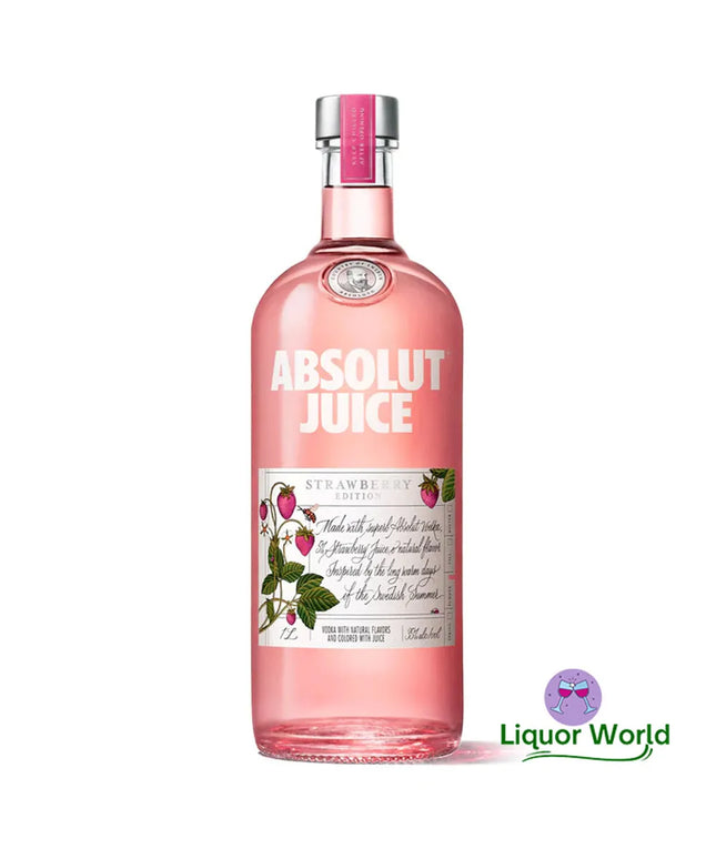 Absolut Juice Strawberry Edition Swedish Vodka 750mL - Liquorworld