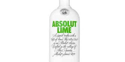 Absolut Lime Flavoured Swedish Vodka 1L
