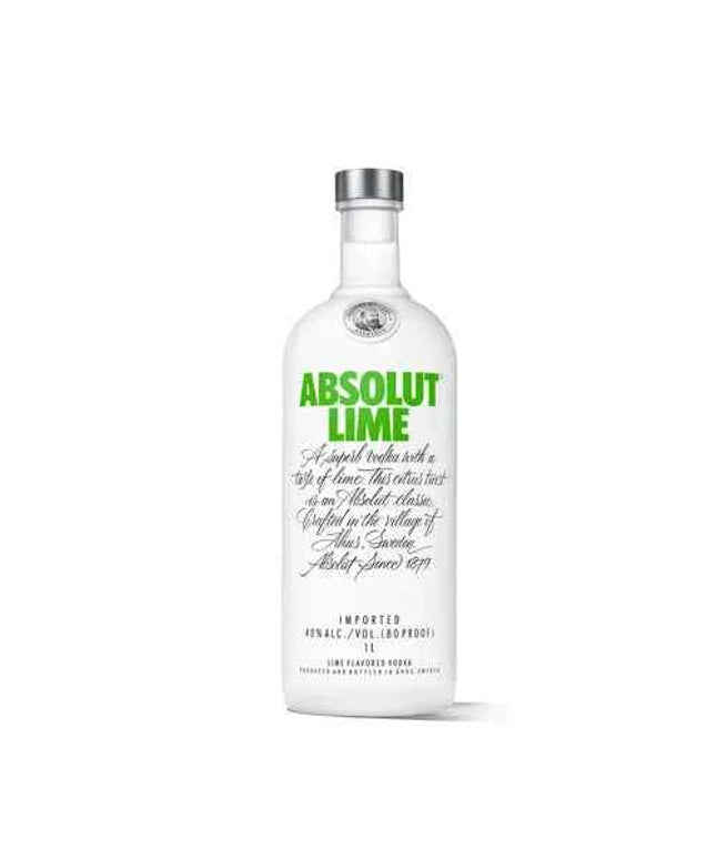 Absolut Lime Flavoured Swedish Vodka 1L
