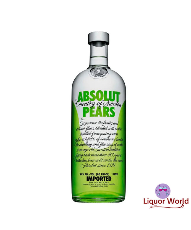 Absolut Pear Vodka 1Lt - Liquorworld