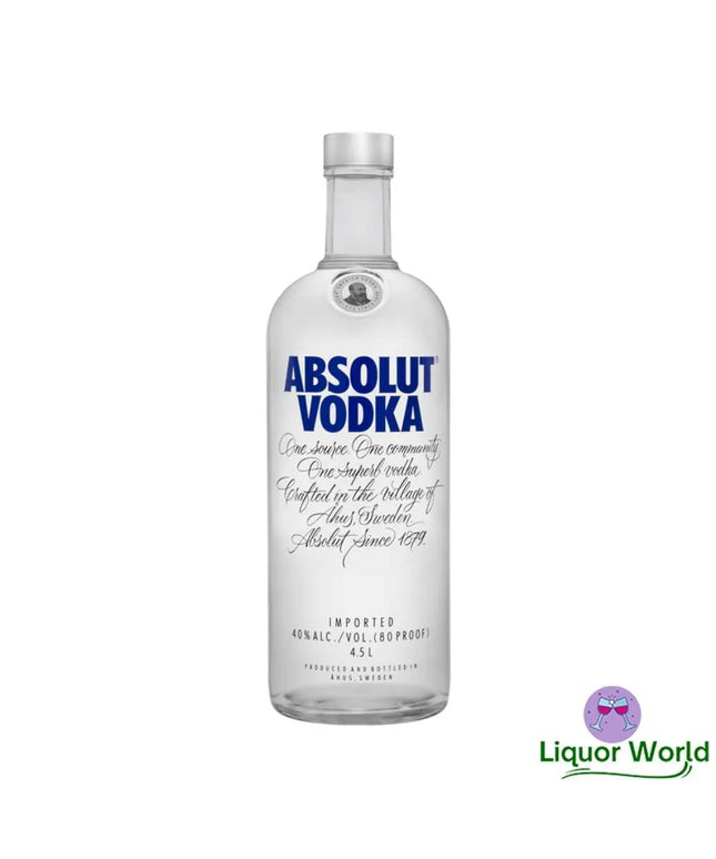 Absolut Vodka Big Bottle 4.5L - Liquorworld