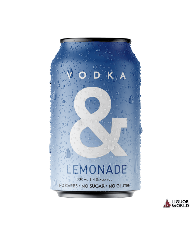 Ampersand Projects Vodka Soda & Lemonade Cans 330ml (16 Pack) - Liquorworld