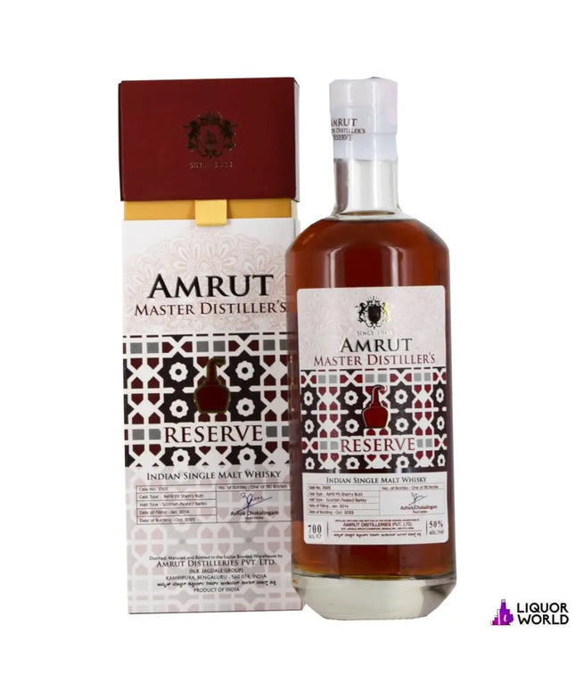 Amrut Master Distiller's Reserve 8 Year Old Single Malt Indian Whisky 700ml - Liquorworld