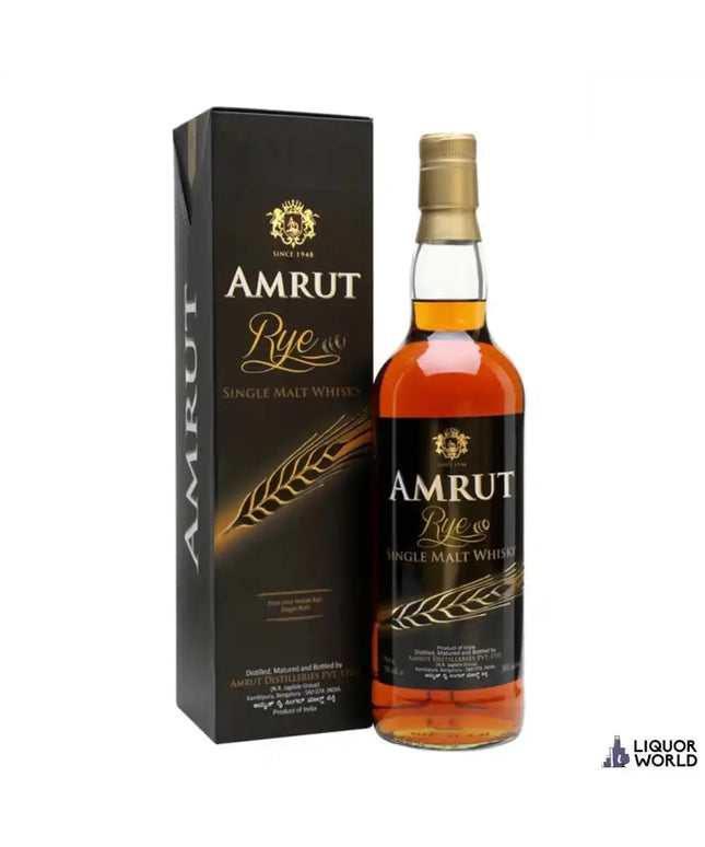 Amrut Rye Indian Single Malt Whisky 700ml - Liquorworld