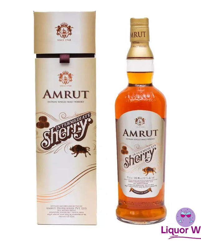 Amrut Single Malt Indian Whisky Intermediate Sherry 700ml - Liquorworld