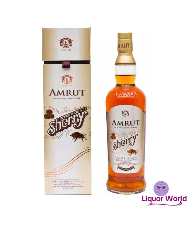 Amrut Single Malt Indian Whisky Intermediate Sherry 700ml - Liquorworld
