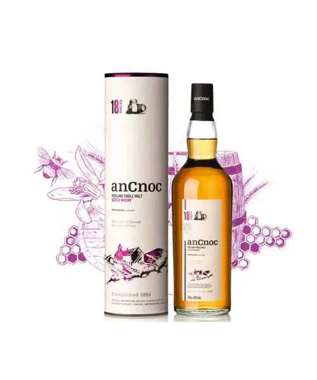 AnCnoc 18 Year Old Single Malt Scotch Whisky 700mL