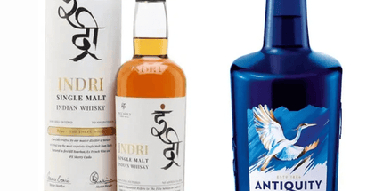 Antiquity Blue Ultra & INDRI Single Malt Premium Indian Whisky Duo (750mL + 700mL) - Liquorworld