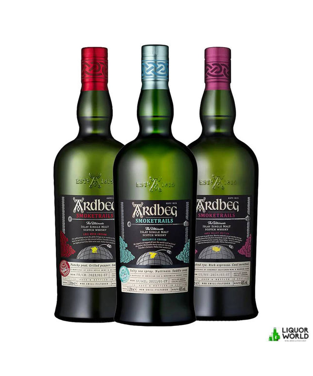 Ardbeg Smoketrails Collection Edition 1-3 Single Malt Scotch Whisky 3 x 1L - Liquorworld