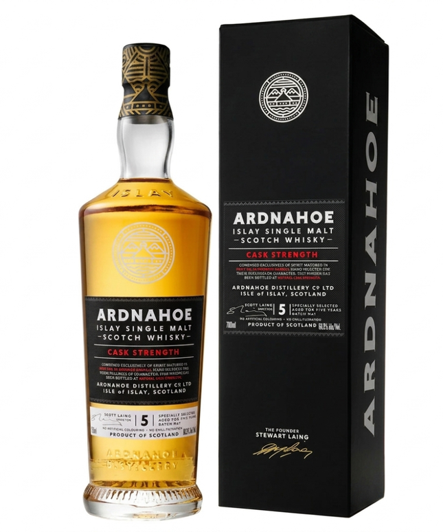 Ardnahoe 5 Year Old Cask Strength Batch #2 Islay Single Malt Scotch Whisky 700mL