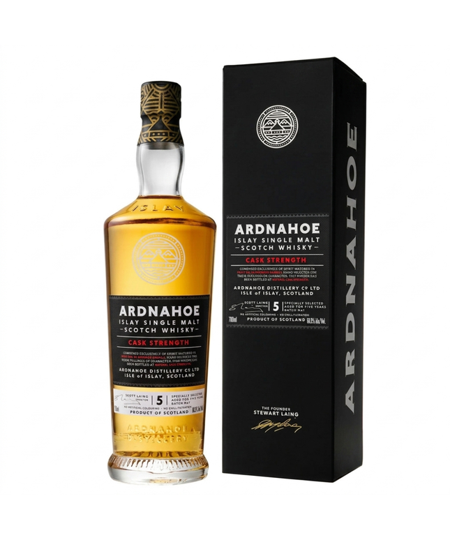 Ardnahoe 5 Year Old Cask Strength Batch #2 Islay Single Malt Scotch Whisky 700mL