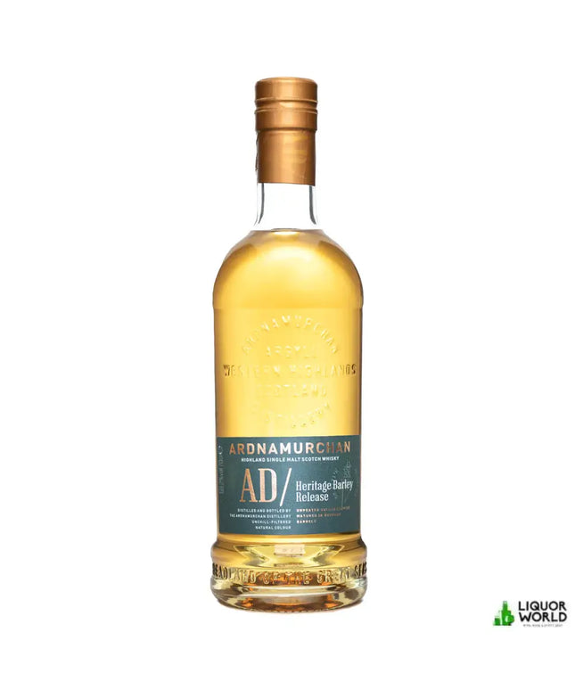 Ardnamurchan AD/ Heritage Barley Golden Promise Highland Single Malt Scotch Whisky 700mL