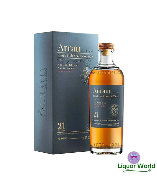 Arran 21 Year Old Single Malt Scotch Whisky 700mL - Liquorworld