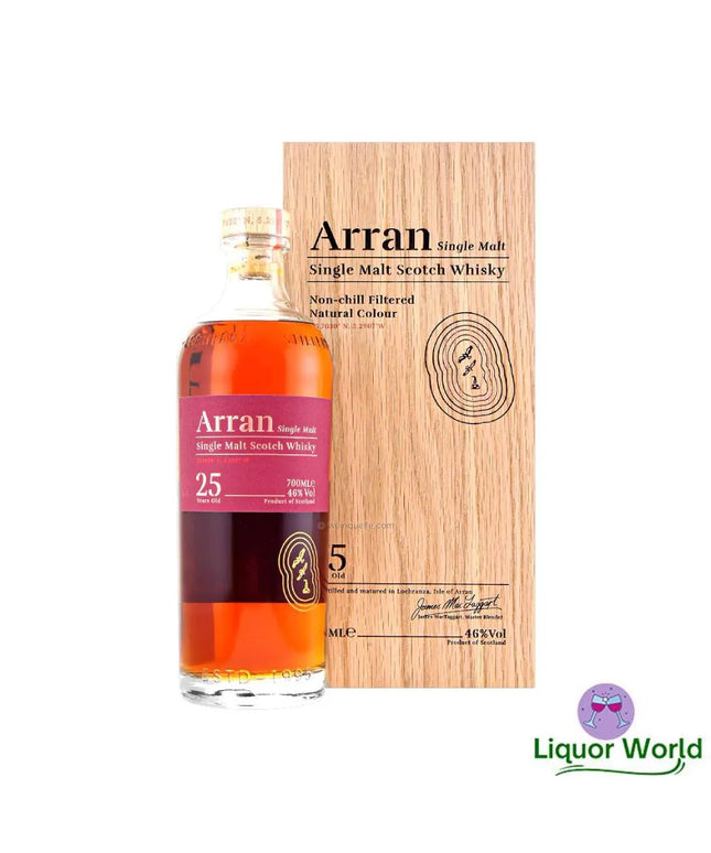 Arran 25 Year Old Single Malt Scotch Whisky 700mL - Liquorworld