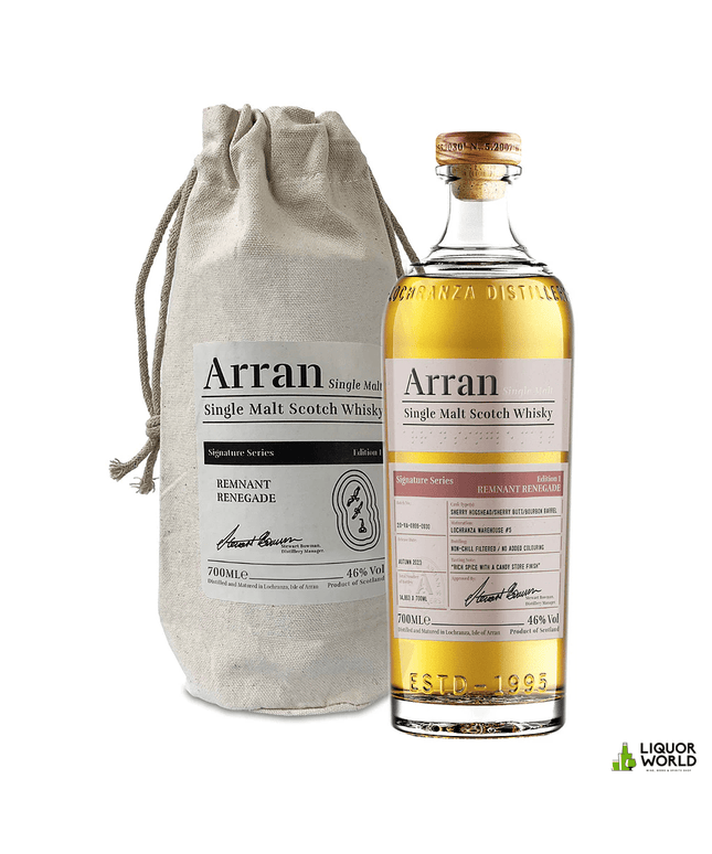 Arran Signature Series Edition #1 Remnant Renegade Single Malt Scotch Whisky 700mL - Liquorworld