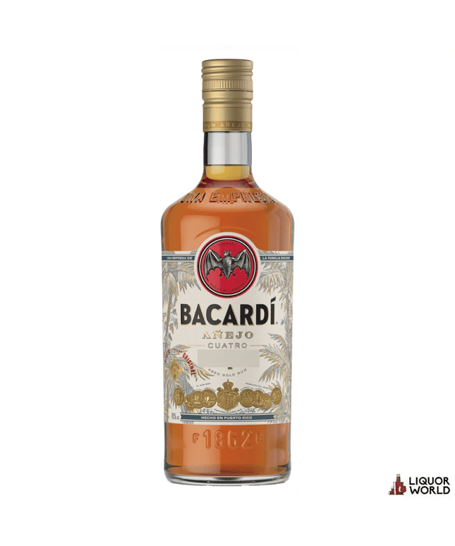 Bacardi Anejo Cuatro Rum 700ml - Liquorworld