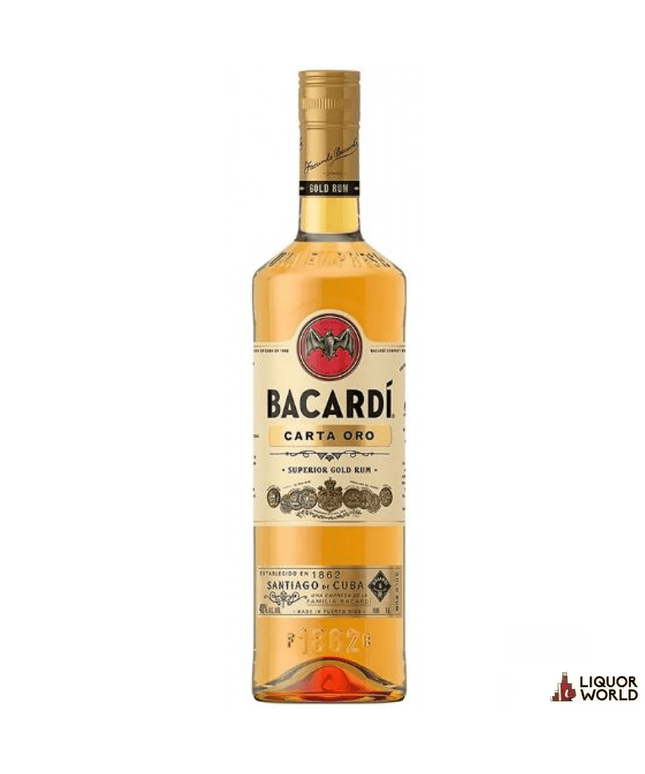 Bacardi Carta Oro Rum 1Lt - Liquorworld
