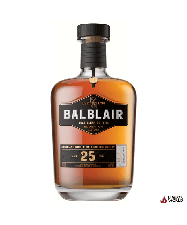 Balblair 25 Year Old SIngle Malt Scotch Whisky 700 ml - Liquorworld