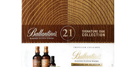Ballantine's 21 Signature Oak Collection Limited Edition Blended Scotch Whisky 2 x 700mL + Bonus 200mL - Liquorworld