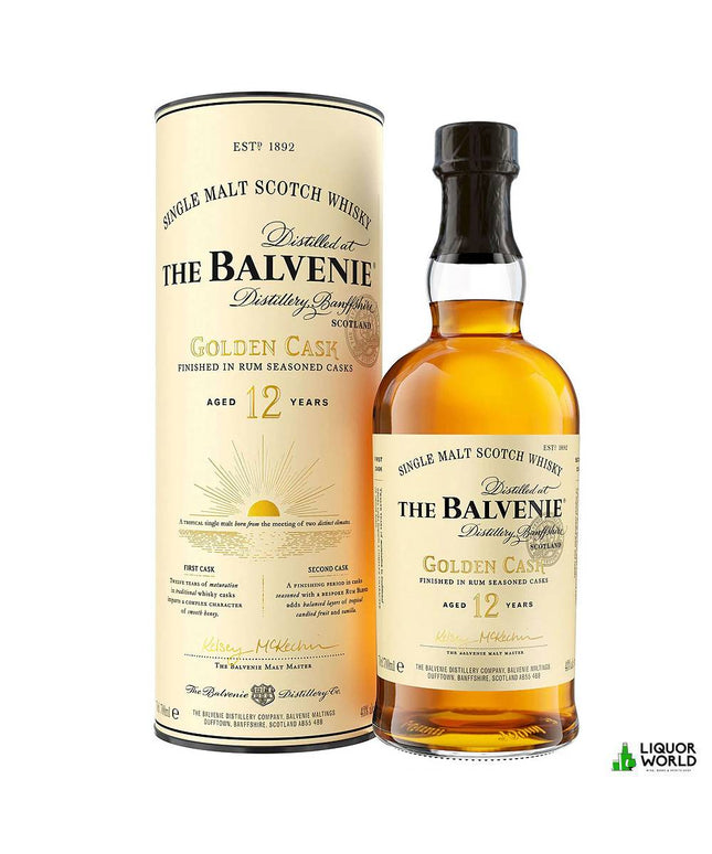 Balvenie 12 Year Old Golden Cask Rum Cask Finish Single Malt Scotch Whisky 700mL - Liquorworld
