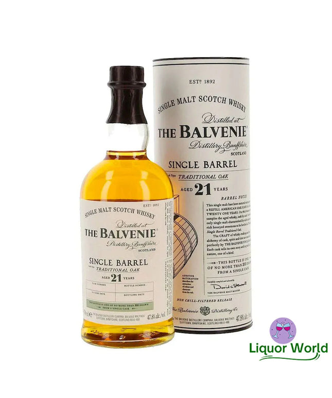 Balvenie 21 Year Old Single Barrel Single Malt Scotch Whisky 700mL - Liquorworld