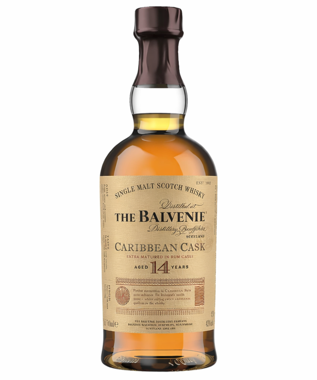 Balvenie 14 Year Old Carribean Cask Single Malt Scotch Whisky 700mL