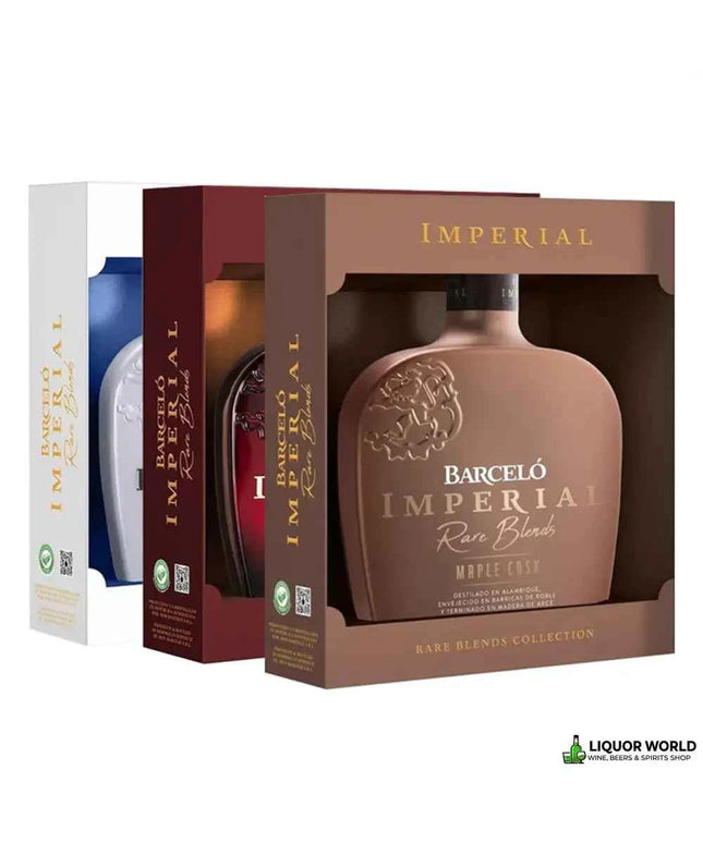 Barcelo Imperial Rare Blends Collection Maple, Mizunara & Porto Cask Finish Dominican Republic Rum 3 x 750mL