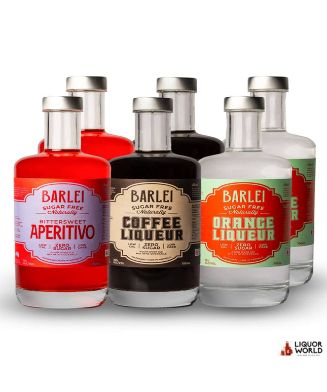 Barlei Sugar Free Spirits Mixed Case 700ml (Pack of 6) - Liquorworld