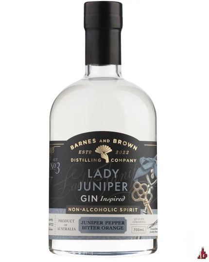 Barnes & Brown Lady Juniper Gin Inspired Non Alcoholic Spirit 700ml - Liquorworld
