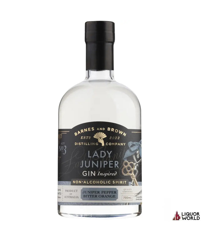 Barnes & Brown Lady Juniper Gin Inspired Non Alcoholic Spirit 700ml - Liquorworld
