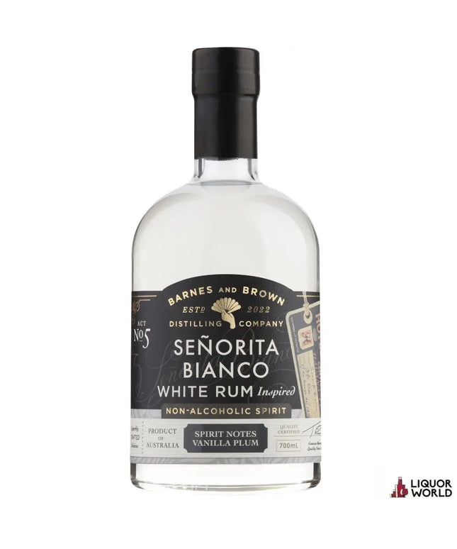 Barnes & Brown Senorita Bianco White Rum Inspired Non Alcoholic Spirits 700ml - Liquorworld