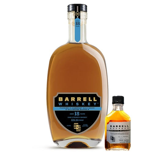 Barrell 18 Year Old Finished In Cabernet Sauvignon & Sauternes Barrels Cask Strength Blended Bourbon Whiskey 750mL + 100mL WHA Single Barrel