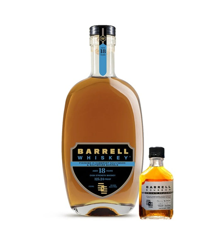 Barrell 18 Year Old Finished In Cabernet Sauvignon & Sauternes Barrels Cask Strength Blended Bourbon Whiskey 750mL + 100mL WHA Single Barrel