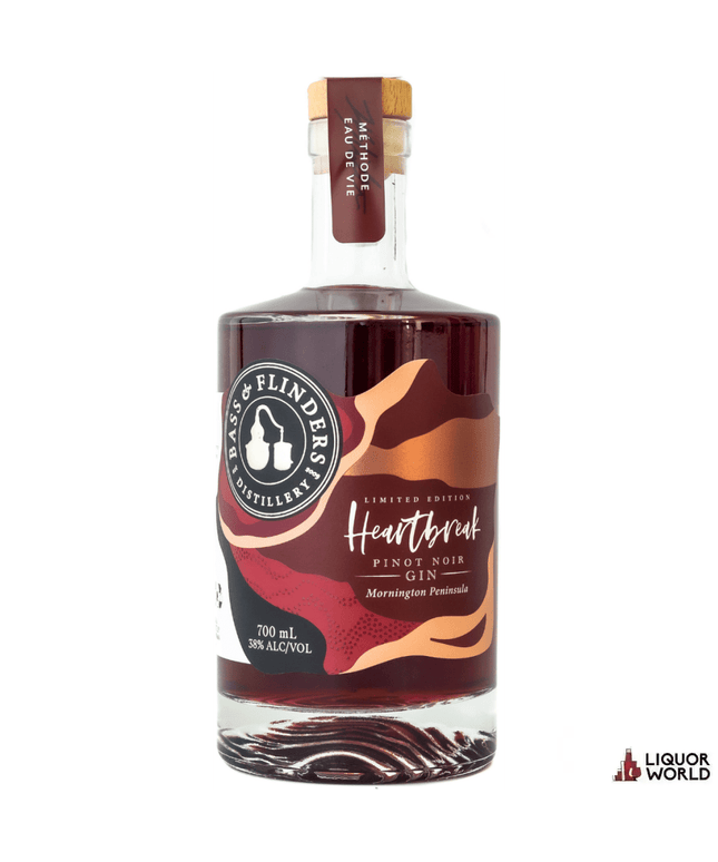 Bass & Flinders Heartbreak Pinot Noir Gin 700ml - Liquorworld