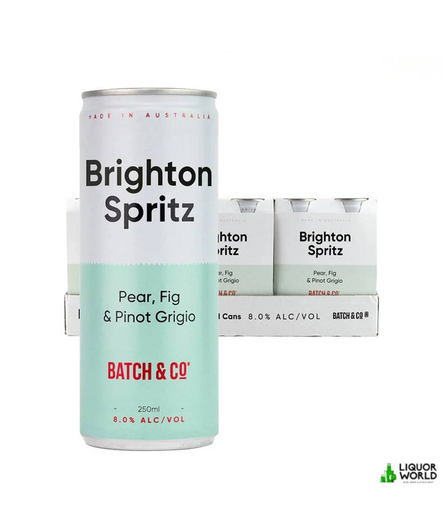 Batch & Co Brighton Spritz 8% Pear Fig & Pinot Grigio 24 x 250mL Cans - Liquorworld
